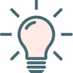 Lightbulb icon representing new ideas for local veterinary marketing.