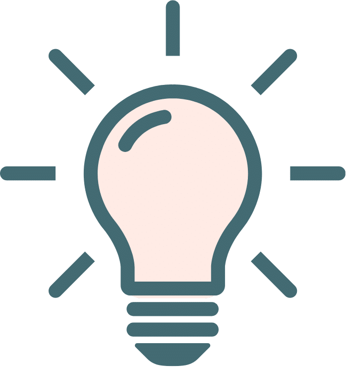 Lightbulb icon representing new ideas for local veterinary marketing.