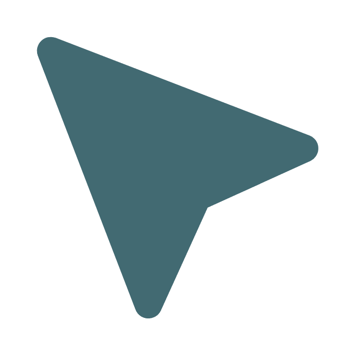 Solid teal colored downward pointing arrow icon.
