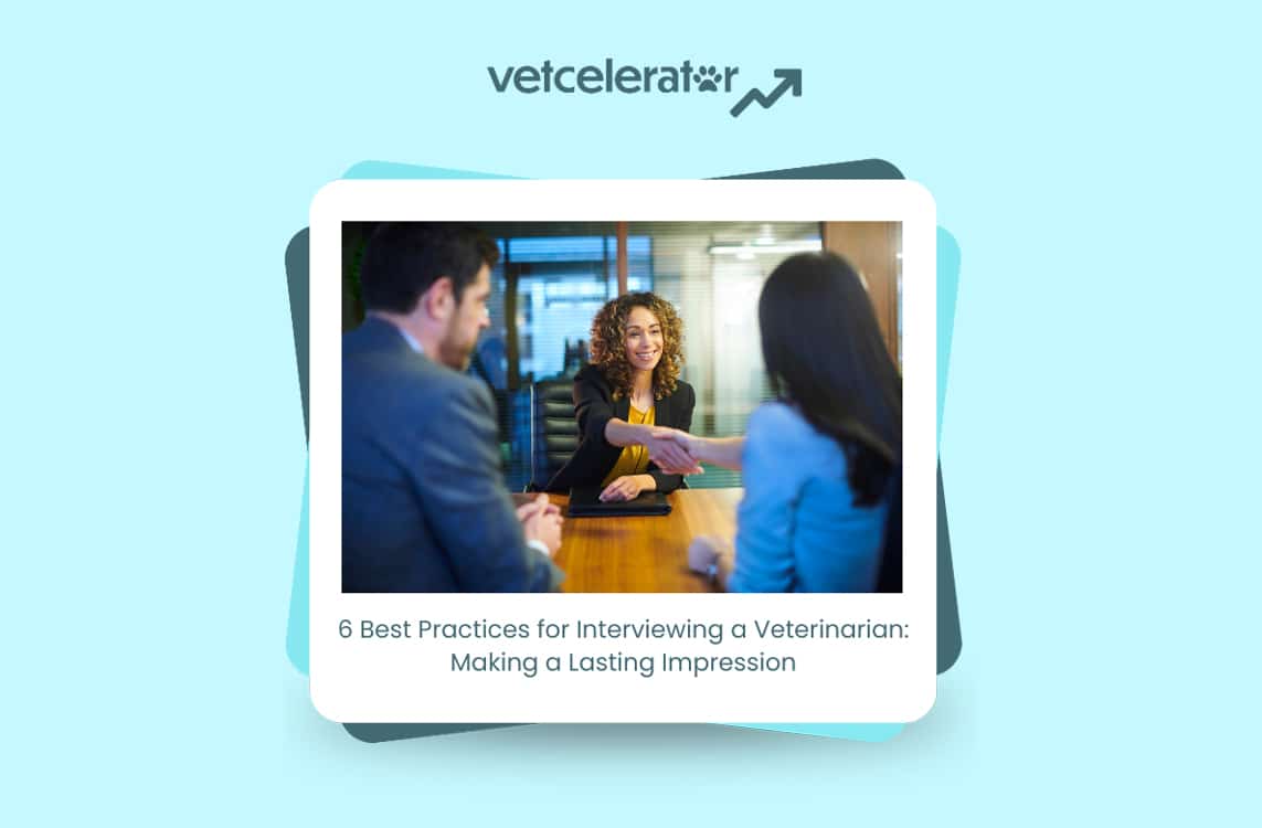Woman interviewing for a job shakes hands across the table.