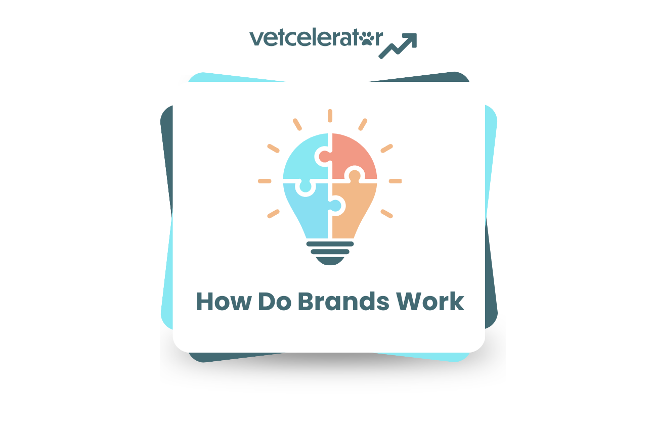 Light bulb with multi-colored puzzle pieces and text "How Do Brands Work"