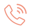 A simplified, stylized drawing of a pink shrimp.