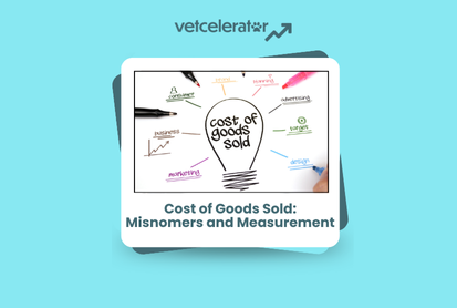 Illustration of a light bulb with graphs and text about "Cost of Goods Sold" on a monitor.