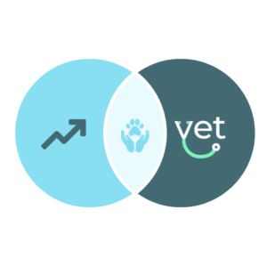 Vin diagram featuring the combination of vetcelerator at chckvet