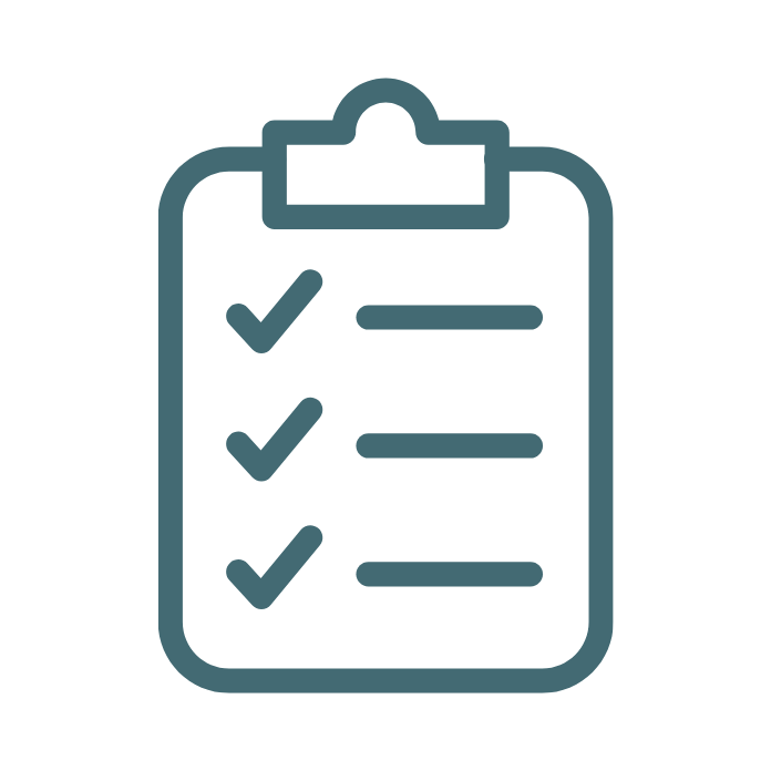 Veterinary recruiter checklist icon for hiring steps