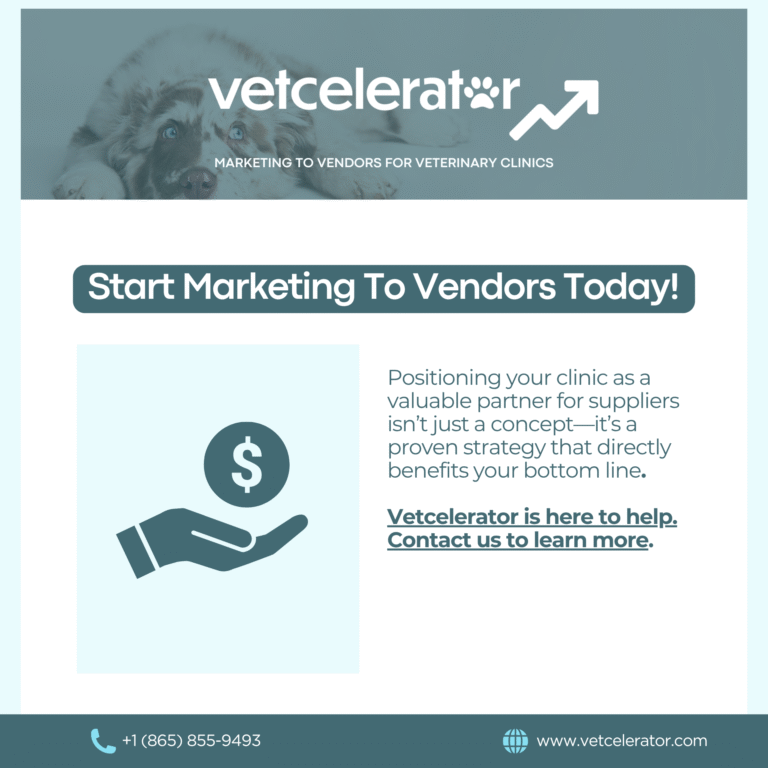 Final call-to-action page encouraging clinics to join Vetcelerator’s GPO to reduce supply costs and strengthen vendor relationships.