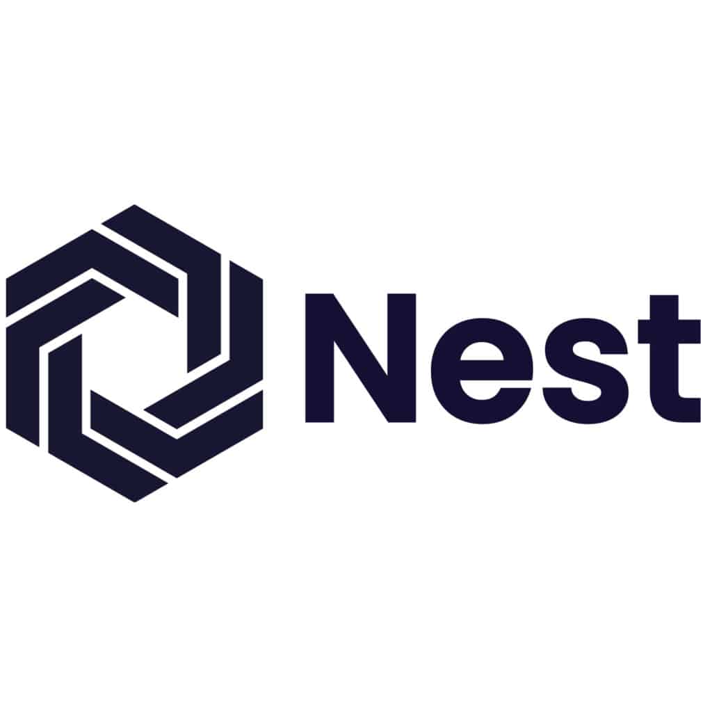 Nest logo providing veterinary wellness plan software.