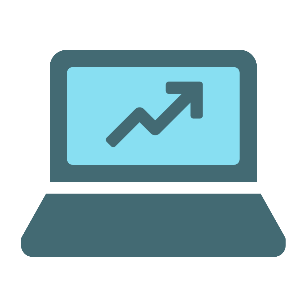 Icon representing veterinary website optimization designed to increase appointment bookings and client conversions.