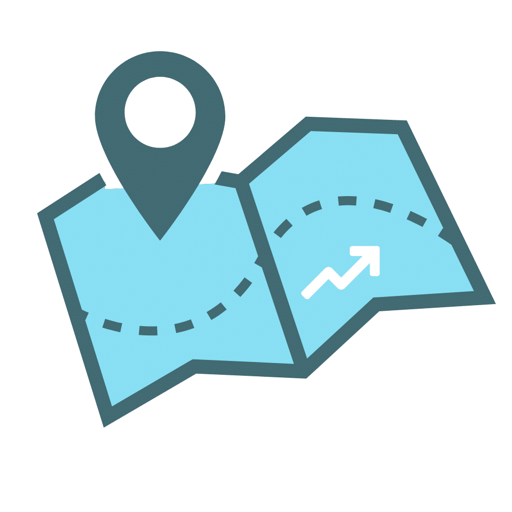 Icon representing online visibility across Google Business Profiles, reviews, social media, and AI search platforms.