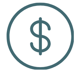 Dollar symbol representing strategic investment in conversion-focused ads for veterinary clinics.